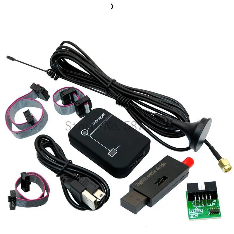 

Zigbee Emulator CC-Debugger USB Programmer CC2531 CC2540 Sniffer with 8DBI antenna Bluetooth Module Connector Downloader Cable