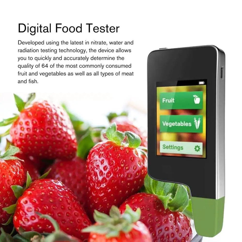 3 в 1 Цифровой пищевой нитратный тестер, измеритель концентрации фруктов, овощей, мяса, измеритель жесткости воды