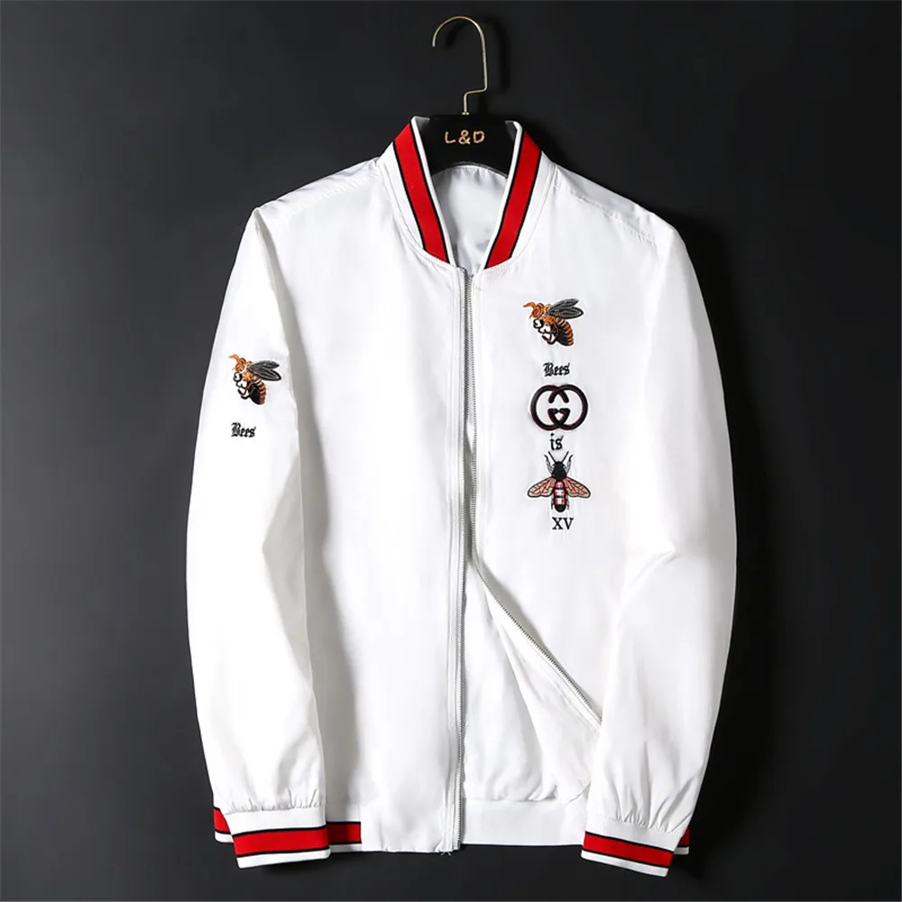 White WWKK, мужские новые утепленные куртки с вышивкой, куртка-пилот, Мужская модная однотонная уличная одежда в стиле хип-хоп, вельветовые пальто с капюшоном - Цвет: White
