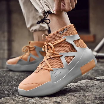 

Autumn Sock Running Shoes for Men High Top Sneaker Men Thick Soled Designer Men Jogging Shoes Breathable Walking Sneakers Mens