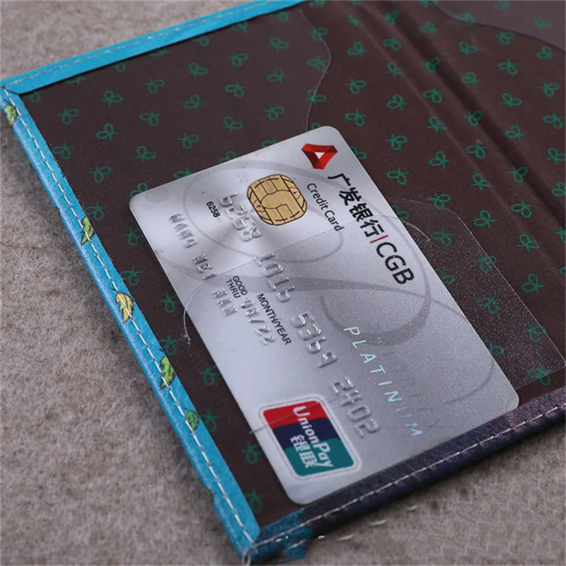 Wallet Card Holder Credit Card Wallet Credit Card Holder Card Holder Card Wallet Business Card Holder Id Card Holder Passport Holder Document Card Wallet Wallet Card Bag Fashion Cartoon Cat Travel Passport Cover