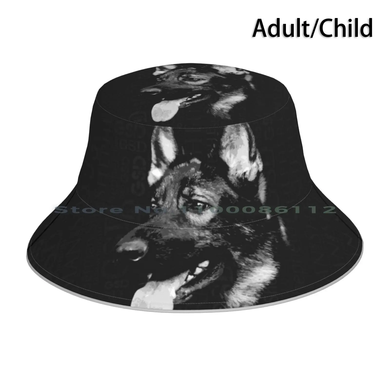 Owczarek Niemiecki-Kapelusz Typu Bucket Gsd Czapka Przeciwsłoneczna Owczarek Niemiecki Pracujący Gsd Alsaton Psy Policyjne Psy Wojskowe K9 Psy Robocze