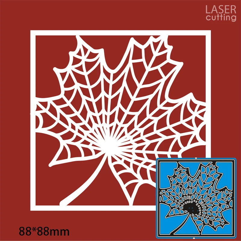 Cutting Dies Hollow Lace Leaf DIY Scrap Booking Photo Album Embossing Paper Cards 88*88mm | Дом и сад