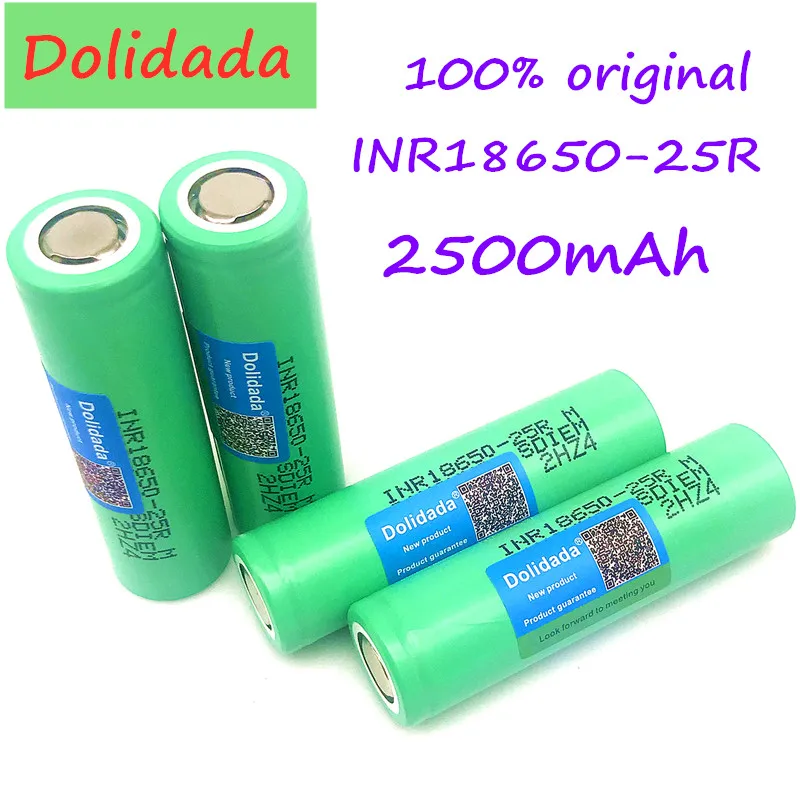100% оригинальный для 3.6В 18650 2500 мА/ч INR18650 25R 20A батарея Облома литиевые батареи отвертка фонарик|Перезаряжаемые
