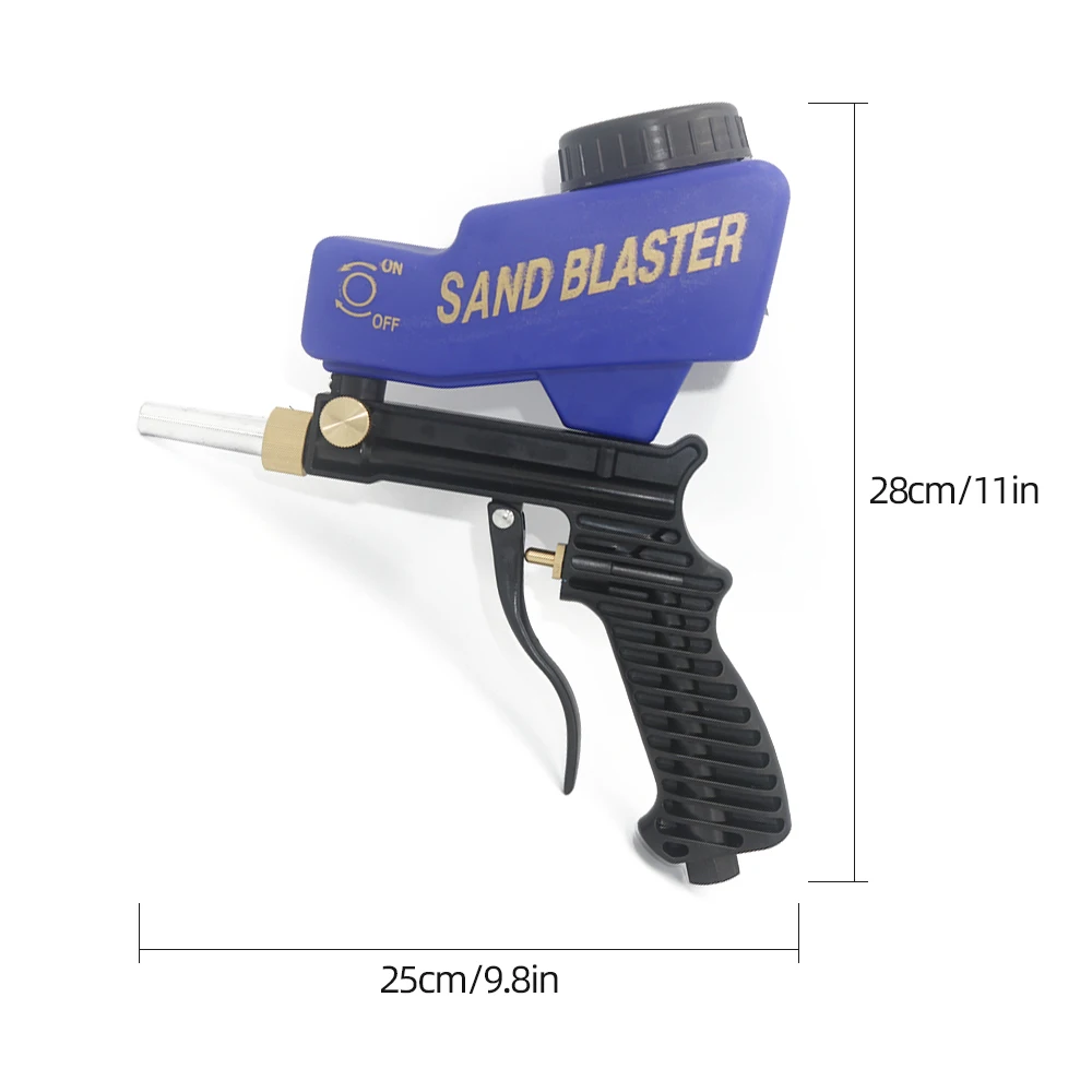 Портативный гравитационный Пескоструйный пистолет пневматический Пескоструйный набор ржавчины взрывное устройство маленькая пескоструйная машина