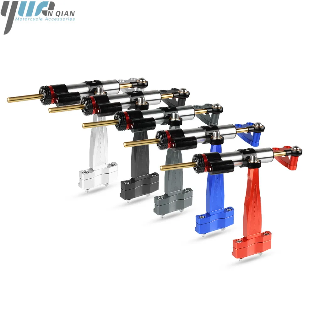 CNC Aluminum Full Set of Adjustable Motorcycles Steering Stabilize Damper Bracket Mount Kit For honda CB 650 F cb650f