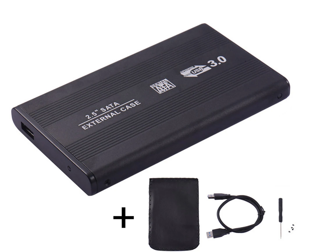 Корпус из алюминиевого сплава HDD чехол 2," USB 3,0 to SATA внешний мобильный жесткий диск коробка HDD корпус Чехол Поддержка 3 ТБ UASP протокол