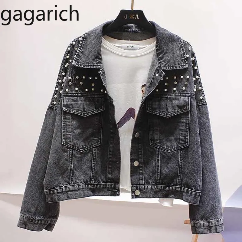 Gagarich Женская куртка 2019 Ретро Осенняя короткая джинсовая новая Корейская версия