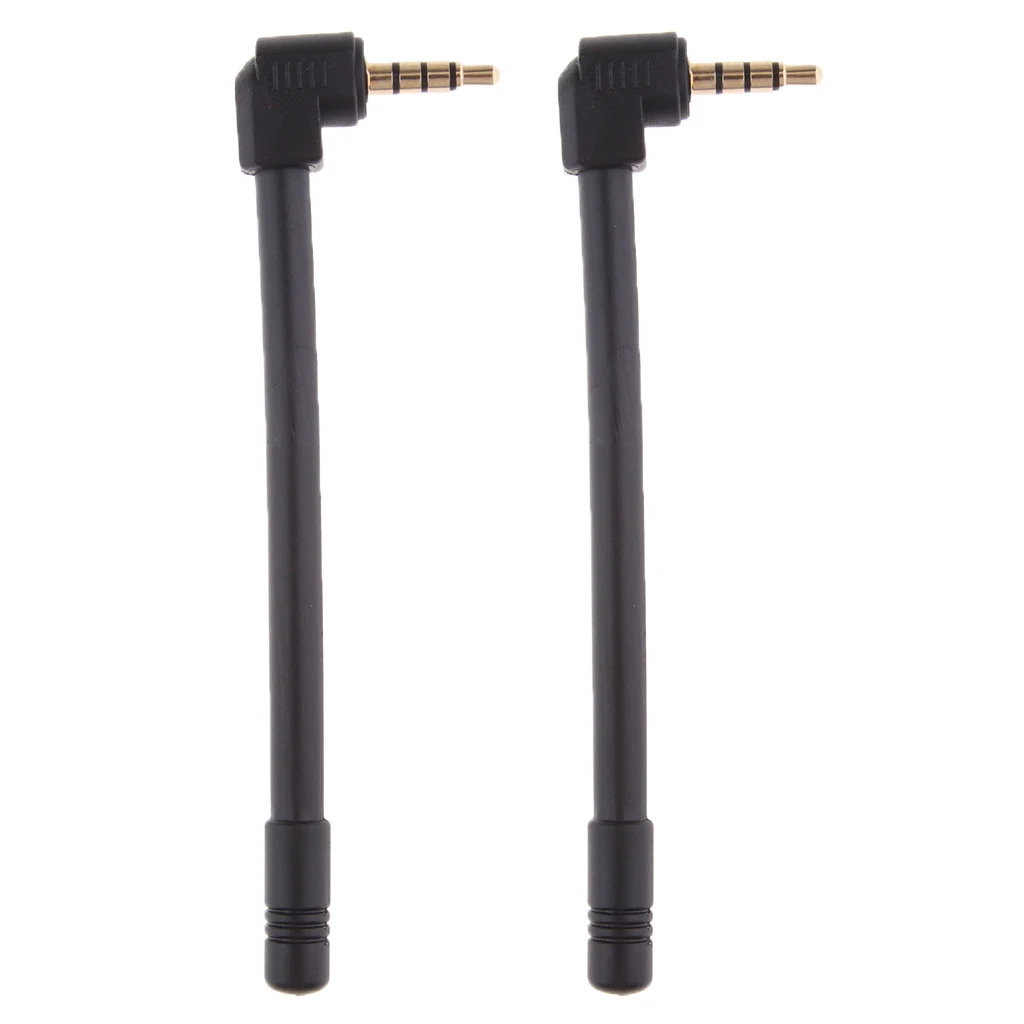 2Pcs 3.5mm Jack Antenna FM Radio Card Speaker Signal External High Gain