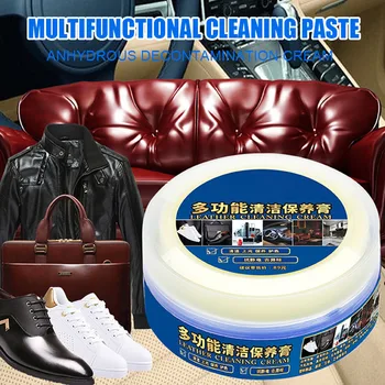 

3 in 1 Deep Leather Conditioner Cream Restores Leather Surfaces Use on Leather Furniture Car Seats Shoes Bags SNO88