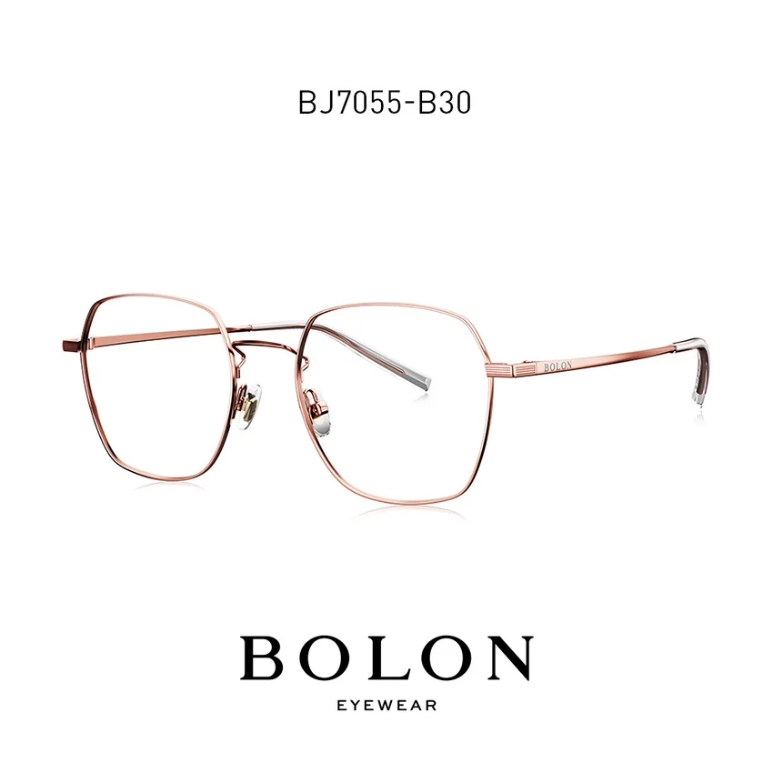 BOLON новая дизайнерская оправа для очков мужские и женские негабаритные близорукие очки женские близорукие оптические очки оправы BJ7055 - Цвет оправы: B30