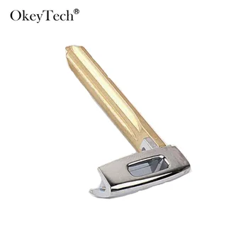 

OkeyTech Smart Card Insert Small Car Key Groove Blade Remote Keydiy Fob For Kia K3 Replacement Uncut Blank Blade Auto Car Key