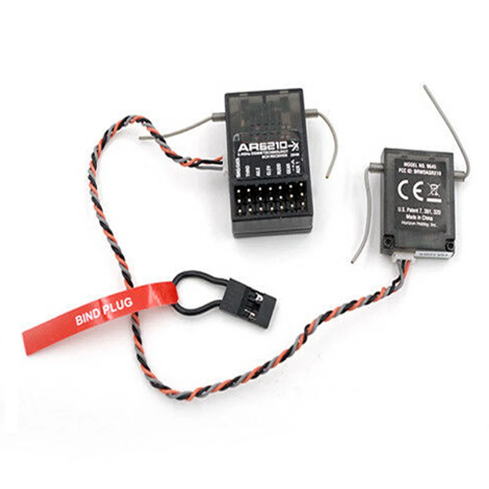 

2.4GHZ AR6210 6-Channel Receiver RX for DSM2 DSMX Transmitter TX RC airplane