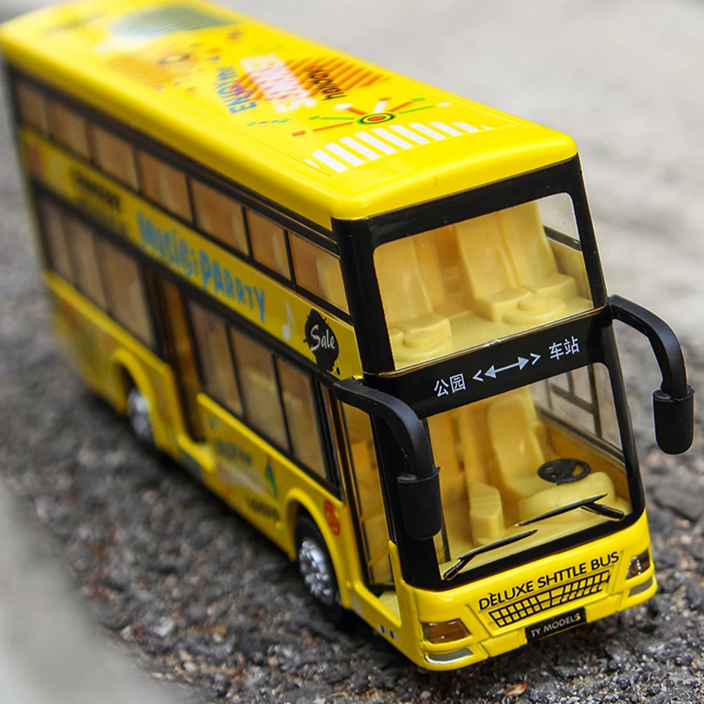 1/50 школьного автобуса Литой отступить модели автомобиля с музыкой светильник детские развивающие игрушки подарок обогатить детский спасательный и улучшить интеллект