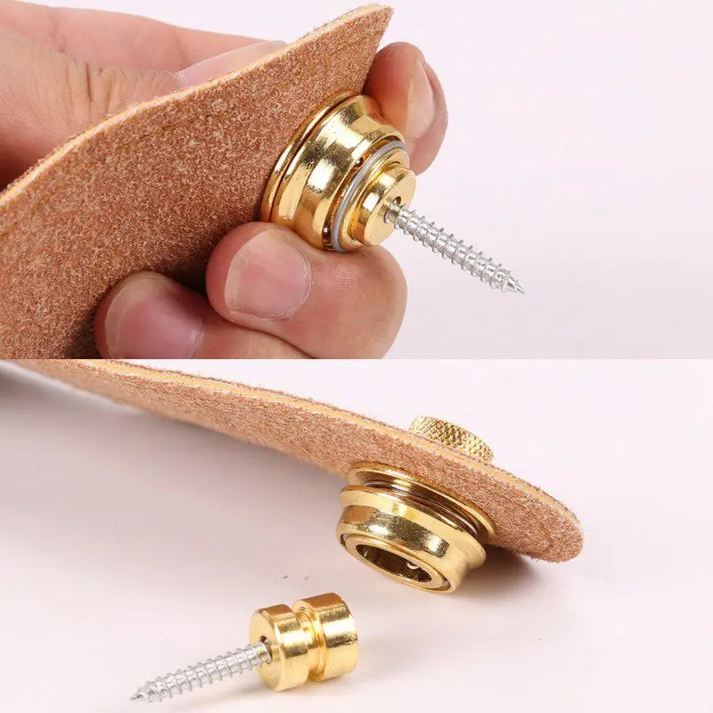 2 шт. нескользящий замок для гитарного ремня ремни гитары пряжка кнопка резьба