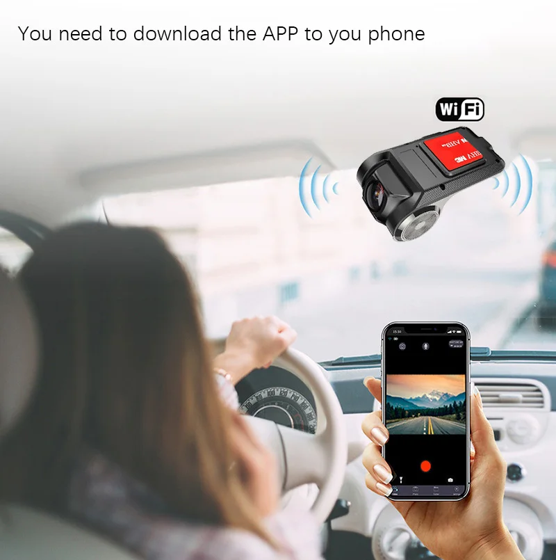 USB автомобильный видеорегистратор ADAS WiFi для Android 4 0 выше система камера 1080P привод