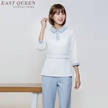 Форма медсестры, медицинская Костюмы эластичные скрабы медицинская Униформа Для женщин Униформа косметолога Спецодежда для спа-салона униформа для салонов красоты AS019