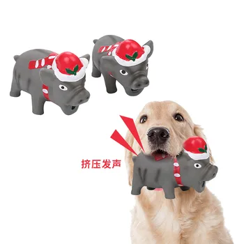 

Dog Latex Bite Toy Christmas Pigskin Modeling Bite Resistant Molar Pet Supplies