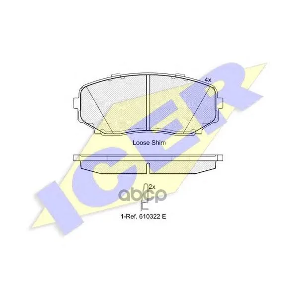 181962_колодки Дисковые Передние! Mazda Cx-7 Mzr Disi Turbo 07 Icer 181962 Icer арт. 181962