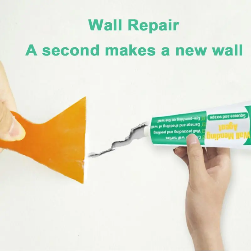 Крем для ремонта поверхности стен со скребком, универсальный герметизирующий шприц с разбитым отверстием, наполнитель 30 г/130 г, крем для ремонта стен со скребком