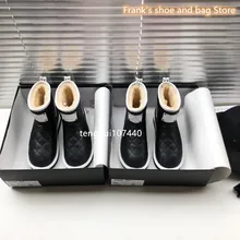 Горячая распродажа; женские зимние сапоги; рождественские подарки для женщин; роскошный дизайн; кожаная шерстяная обувь ручной работы; 012