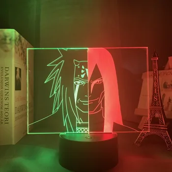 

Acrylic 3d Lamp Naruto Jiraiya Nightlight for Kids Bedroom Decor Cool Gift Table Lamp Anime Led Night Light Naruto Orochimaru