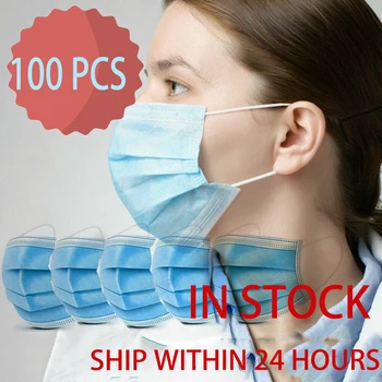 

Dust Mask Face Disposable 3 Layers Anti-virus Meltblown Spunbond Nonwoven Adult Antivirus Until