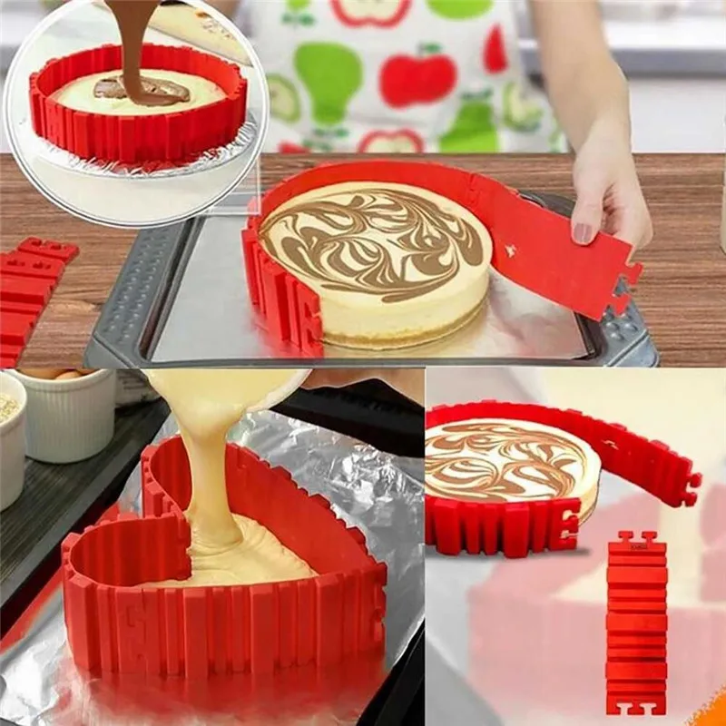 4PCS/Set Magical Silicone Bakeware Pan Cake Mould Bake DIY Shape Nonstick Pastry Tool Tray Baking Tools Fondant Molds | Дом и сад