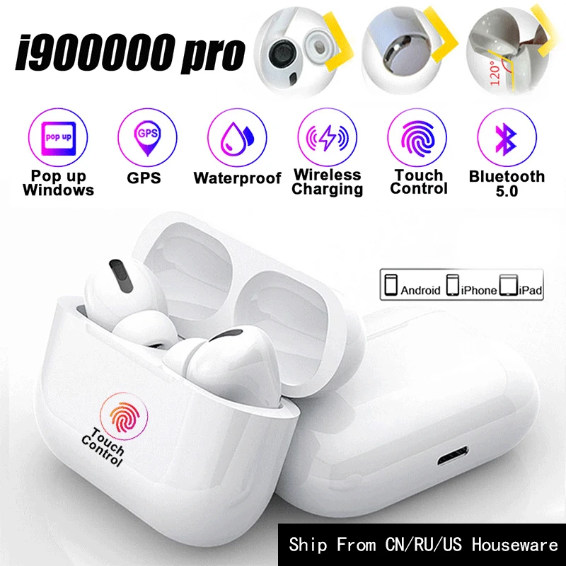 

i900000 Pro TWS Wireless Bluetooth Headsets Tws I90000 Pro Pk I200 I500 I9000 For All IPhone And Android Tws I90000 Super