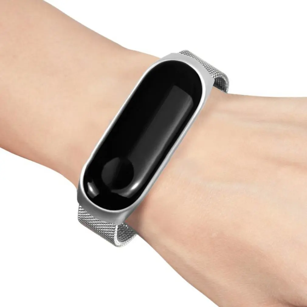 Смарт-часы с металлической рамкой, наручные часы для Xiao mi Band 4/3 mi Band 4, умный браслет, ремешок, смарт-кольцо, 5 цветов