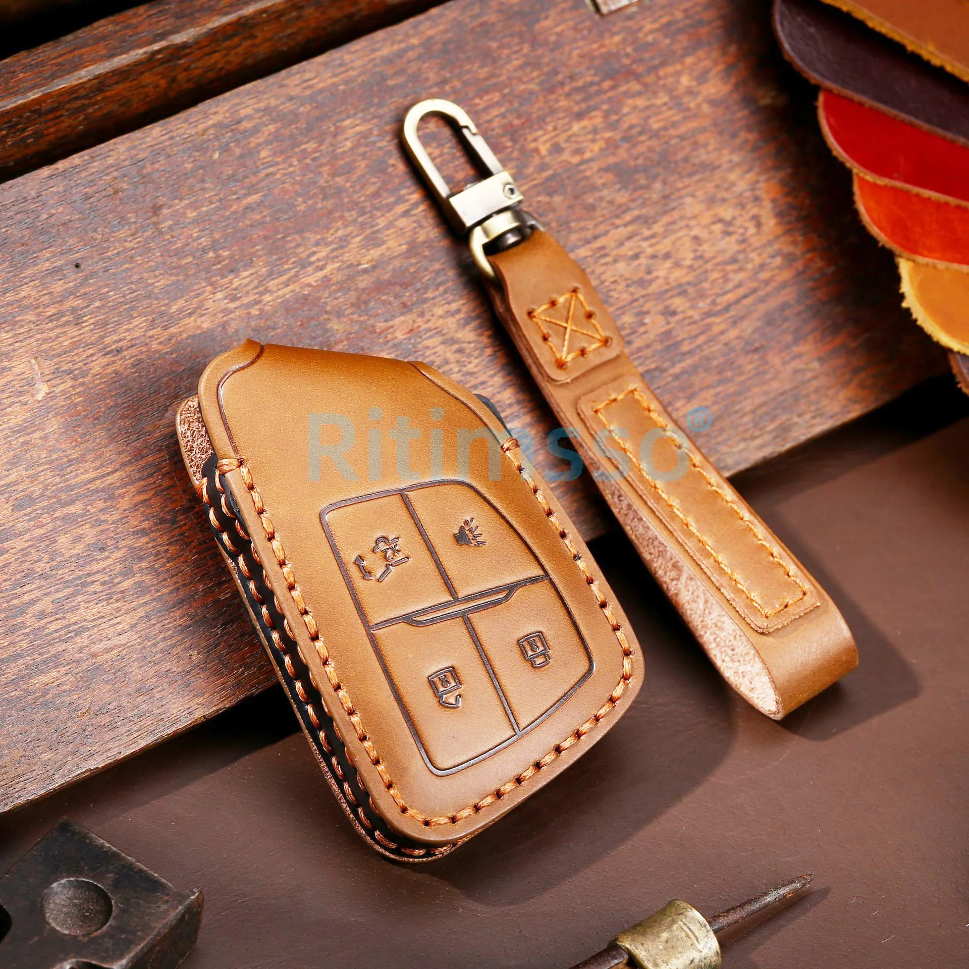 Car Key Case Cover TPU for Buick Chevy Envision 21GMC 21Avenir Suburban Z71 Accessories Protection Chain | Автомобили и мотоциклы