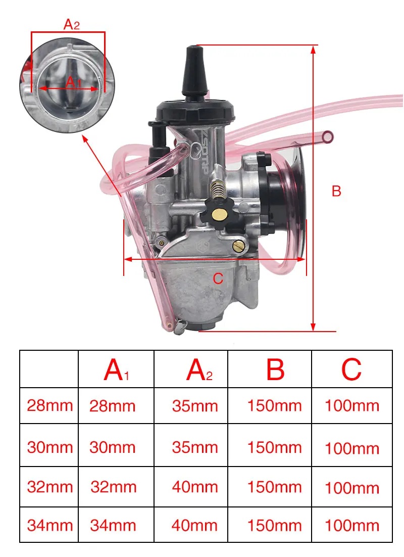 Карбюратор ZSDTRP 4T KSR28 30 32 34 мм КАРБЮРАТОР KSR Evolution KIT EVO Carb для Honda Yamaha KTM с