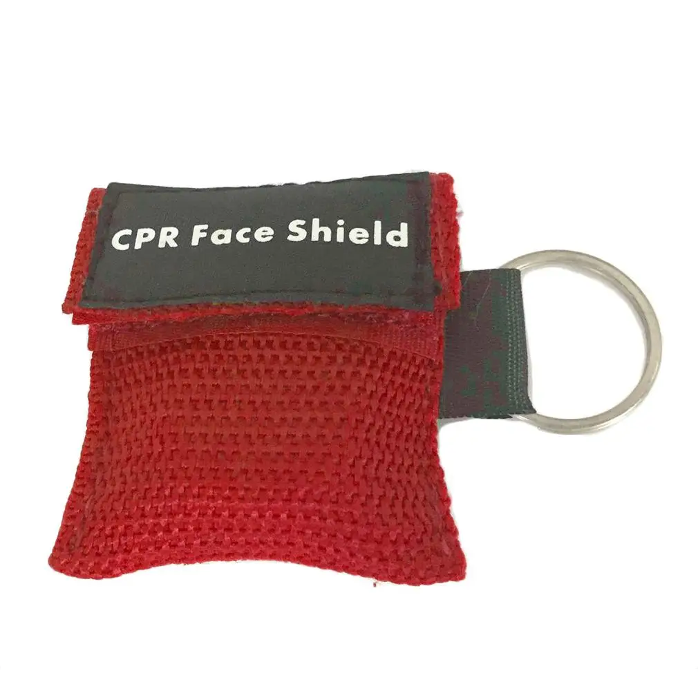 First Aid Mini CPR Keychain Mask / Face Shield Barrier Kit Health Care QK
