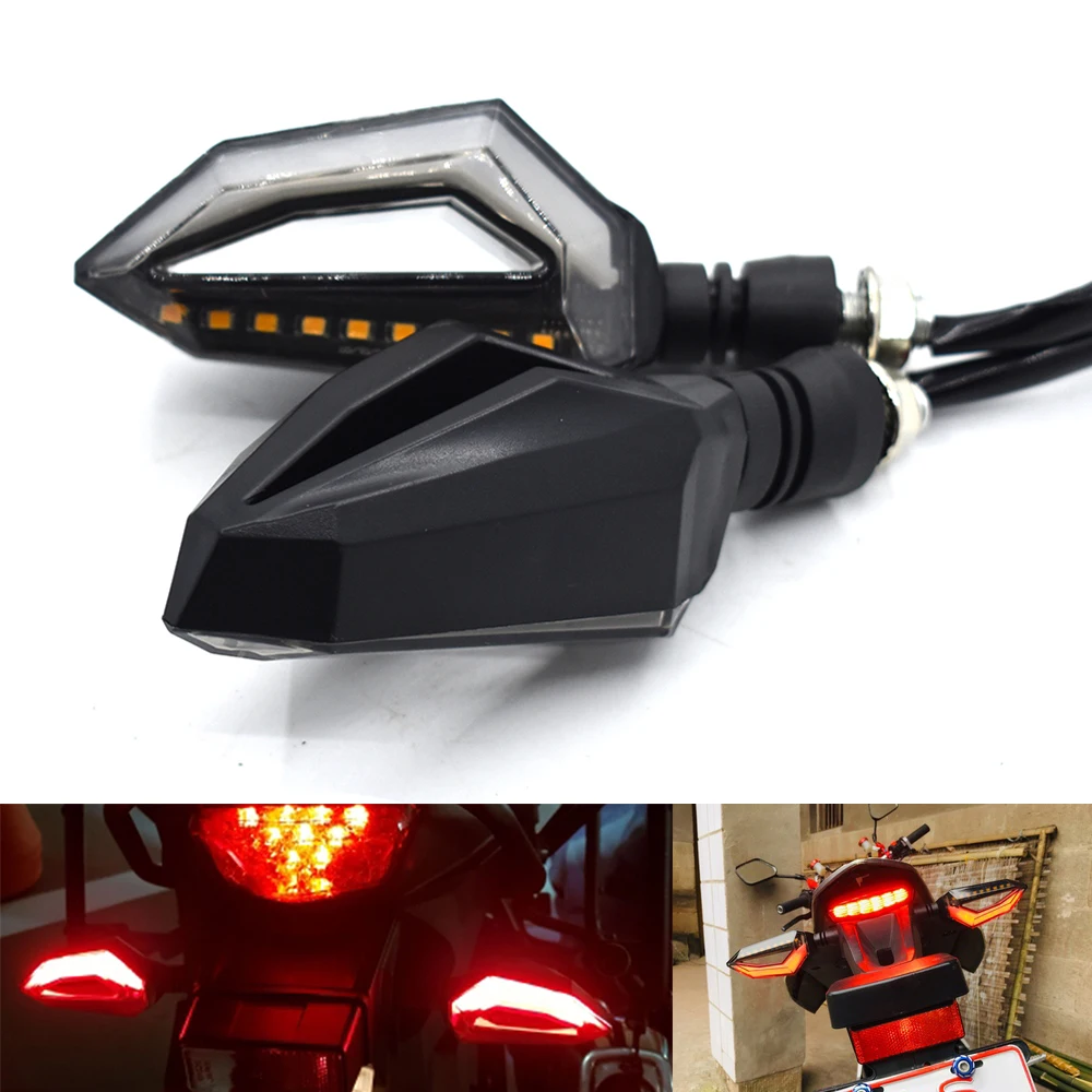 High quality 1 pair universal LED motorcycle tail light turn indicator For DUCATI Monster 696 796 695 659 400 620 1100/S |
