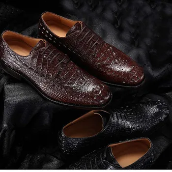 

Cestbeau imported crocodile leather men formal shoes Man genuine leather round head business formal wear young man men shoes