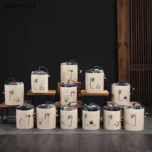 2 шт прямой маркетинг креативные Керамические домашние конфеты печенье молоко порошок приправа дзен уплотнение влагостойкий декоративный бак для хранения