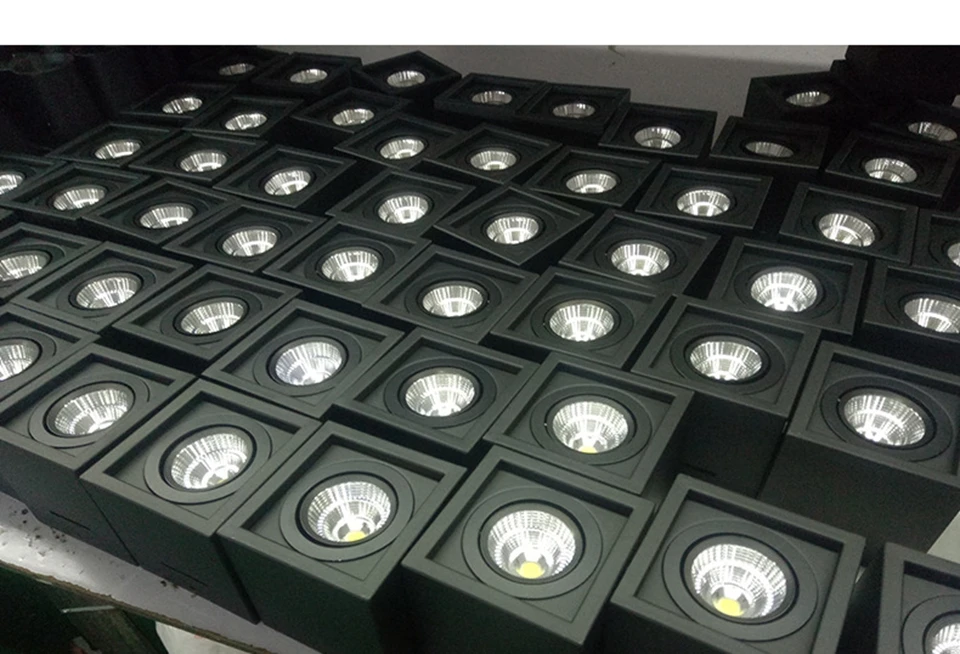 GD 1pc COB LED Downlight 14W 20W 30W Surface Mounted 1 Head 2 Head LED LED Grille Light AC85-265V COB LED Spot For Home Decor