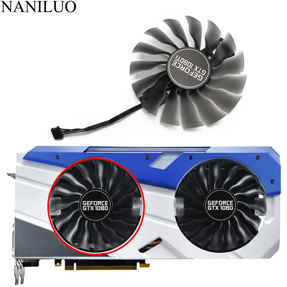 Günstige 95MM (100mm) fan GTX1080 GTX1080Ti GPU Karte Kühler Für Palit GTX 1080 1080Ti GameRock Karten als ersatz