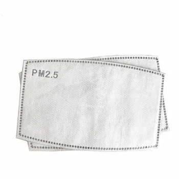 

20Pcs/Lot 5 Layers PM2.5 Activated Carbon Filter Insert Protective Filter Media Insert for mouth Mask anti dust mask