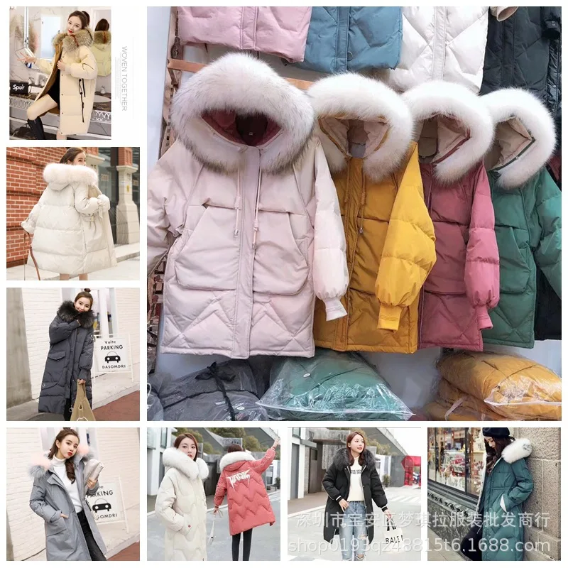 Женский пуховик, зима, стиль, женское платье, корейский стиль, средней длины, с хлопковой подкладкой, одежда, плотное Женское пальто, Stall W