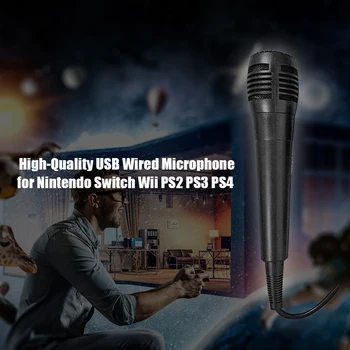 

Microphone Mic USB Karaoke School Office Work Conference Teaching for Nintendo Switch Wii Wii U PS4 PS3 Xbox One PC