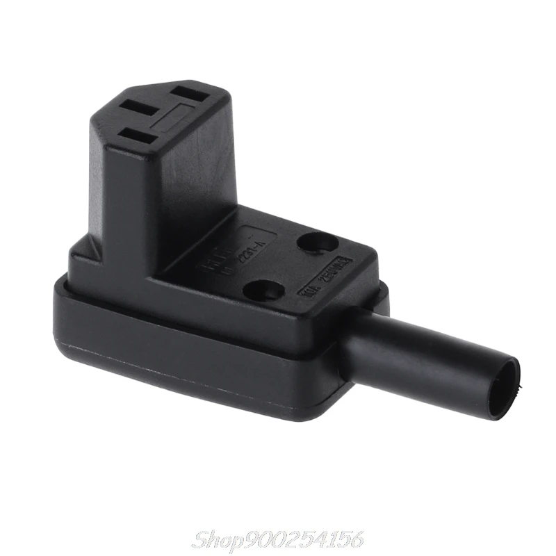 90 Degree Angled IEC 320 C13 Female Plug AC 10A 250V Power Cord Cable Connector Jy31