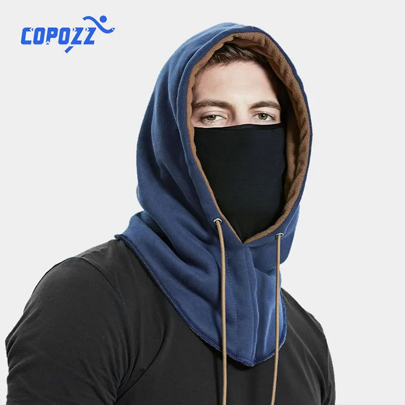 Copozz зимняя Флисовая теплая Лыжная маска для велоспорта сноуборда на половину