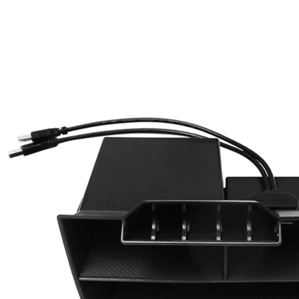

1PCS Control Storage Box Dual USB For Honda Civic 2016~2019 ABS Inner Console Central Storage Box With USB