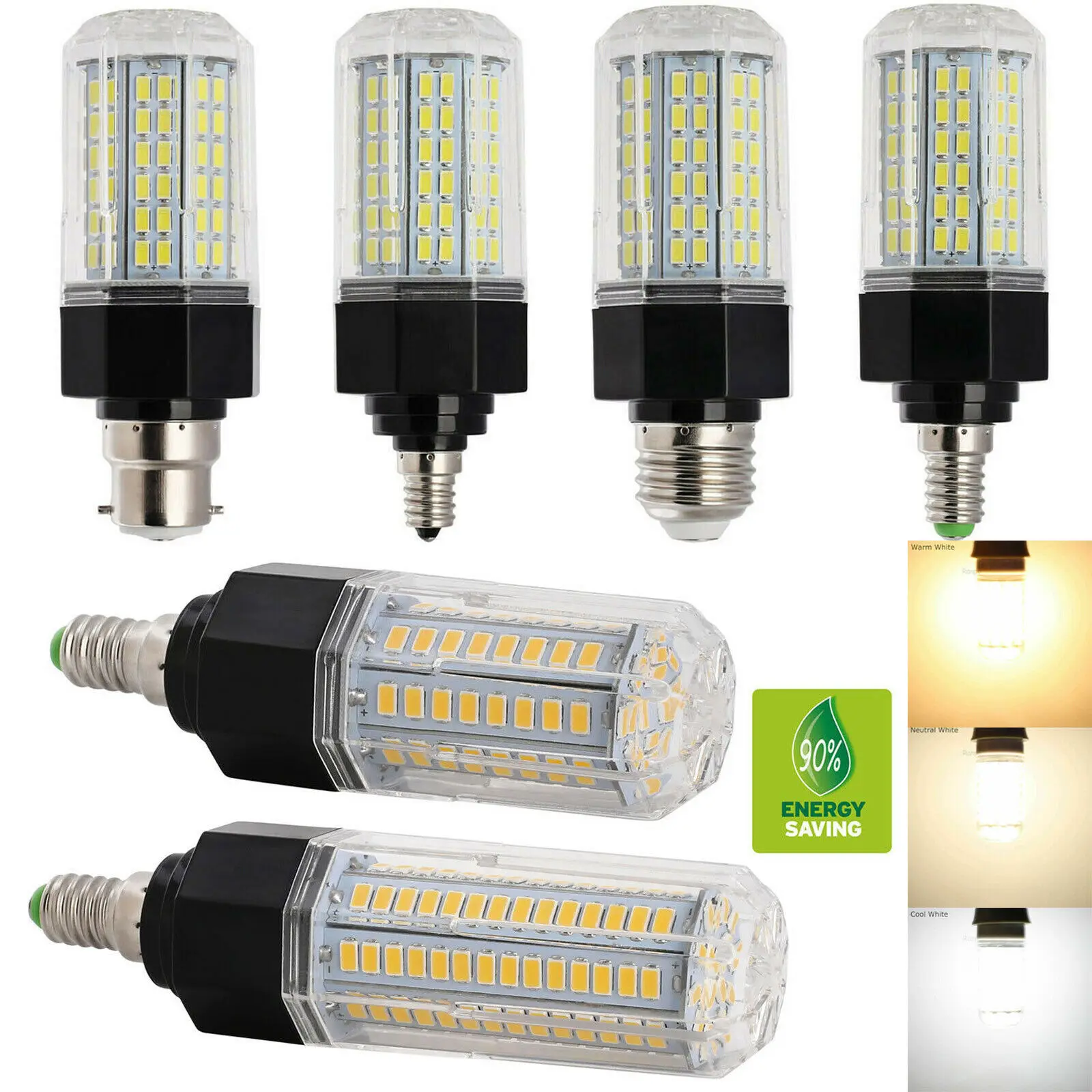 Светодиодная лампа-кукуруза высокой яркости 10 шт. 5730 SMD E27 E14 85-265 в Вт 15 20 25 | Лампы и