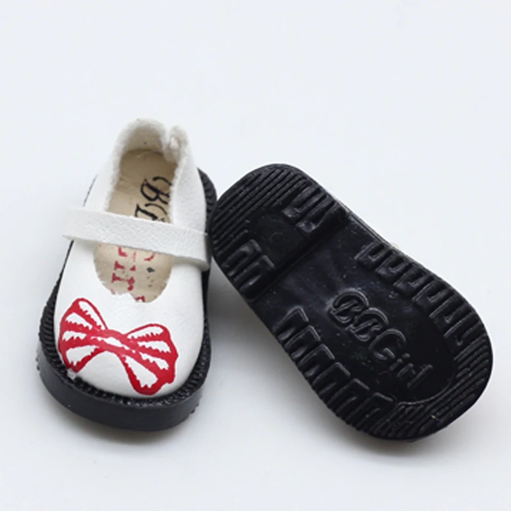1 пара обуви из ПУ и ткани с бантом для кукол BJD blyth 1/6 1/8 Размер 3 2 см|for bjd|shoes for blytheshoes