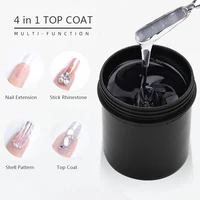 MSHARE 150ML Rhinestones Top Coat No Wipe Without Sticky Layer 3D Water Drop UV Gel Rhinestone Glue Multifunction In 1 1