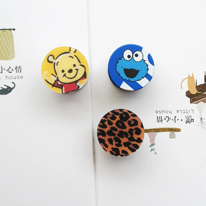Cute Winnie Pooh Stitch Tom Sesame Street Case For Iphone X Xs 6 6S 7 8 Plus X Xs Case Printed Lovely Picture Cover With Holder