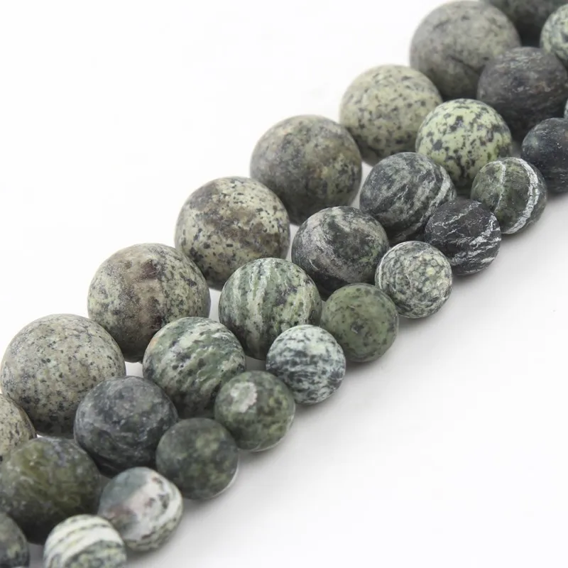 Piedra Natural, Arenisca Verde Oscuro, Cuentas Sueltas Redondas Facetadas, Hebra De 15 , 4, 6, 8, 10, 12MM, Tamaño A Elegir Para Accesorios Para La Fabricación De Joyas Compra Barata En