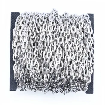 

1 Meter Bag Jewelry Making Supplies DIY Chain Accessories Flat Pressure Cross Chain Jewelry Accessories Wholesale Lots Bulk